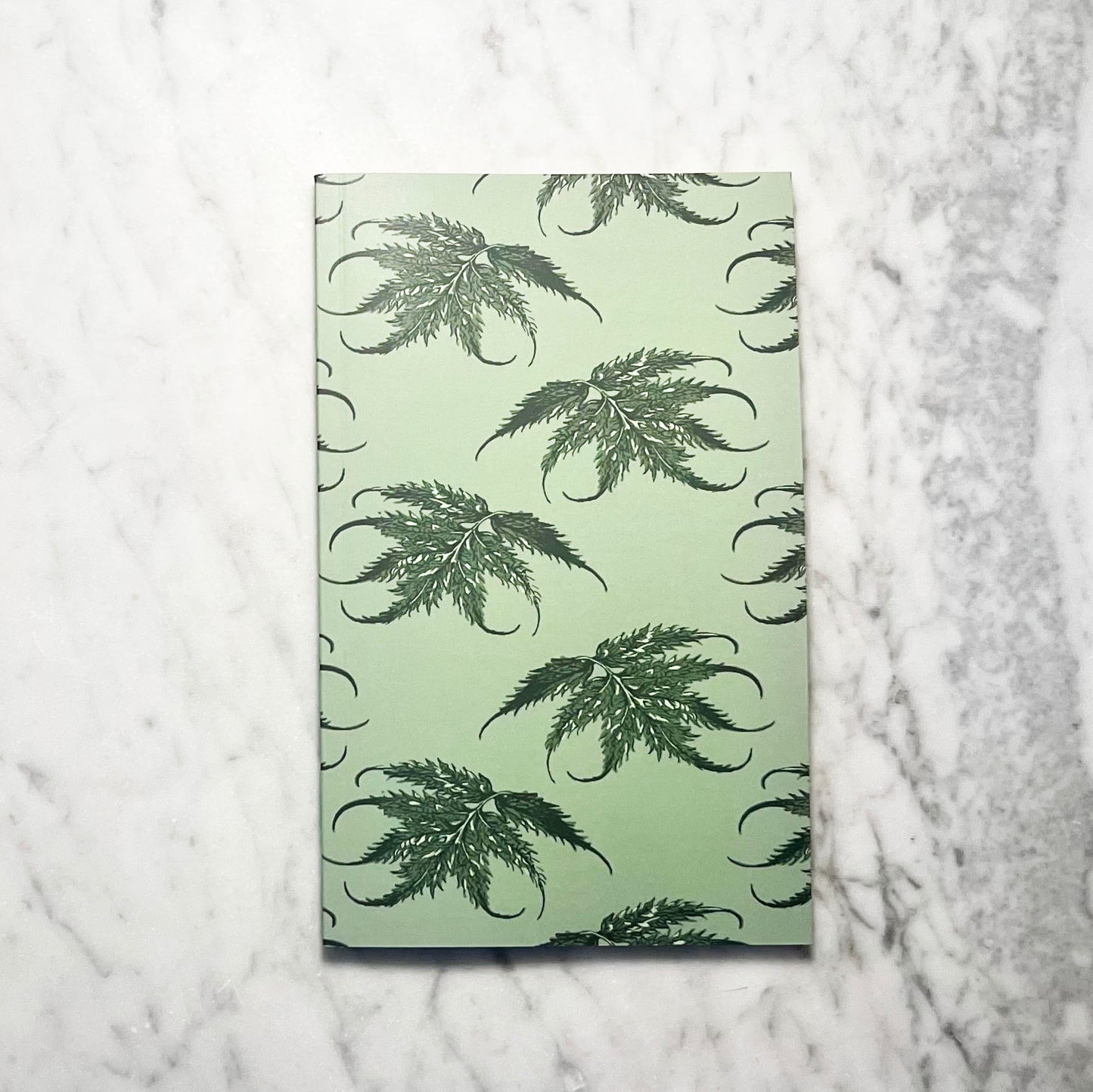 Leaf Ledger Pocket-Sized Notebook (Sage)