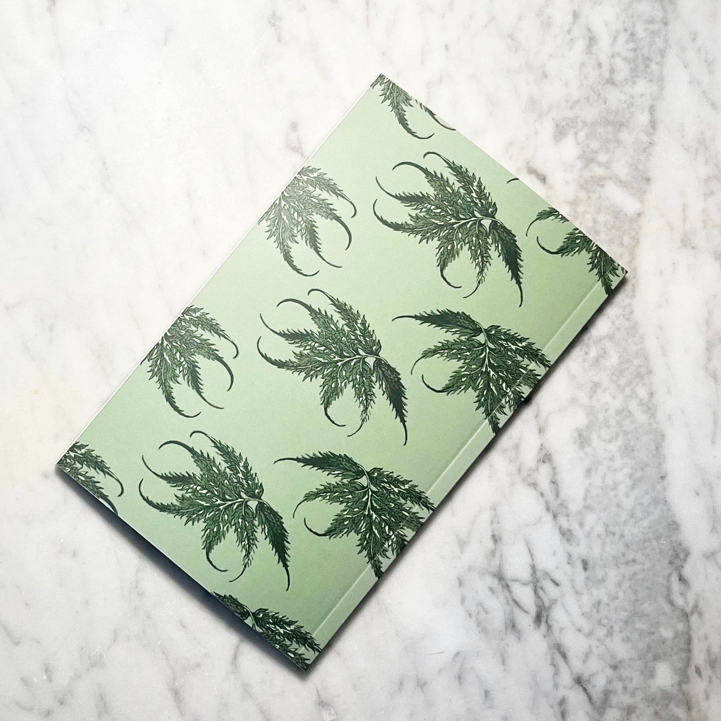 Leaf Ledger Pocket-Sized Notebook (Sage)