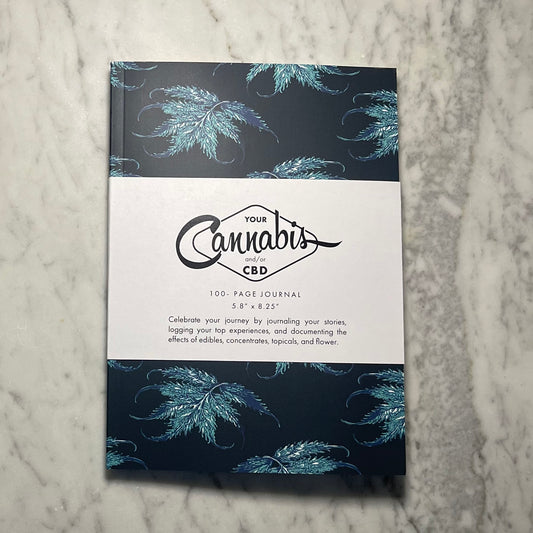 My Canna / CBD Journey Journal Log : Teal and Blue